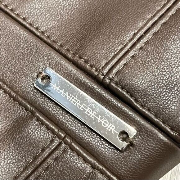 Vegan Leather & Suede Ribbed Legging - Picture 13 of 16